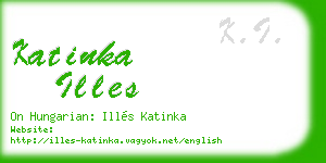 katinka illes business card